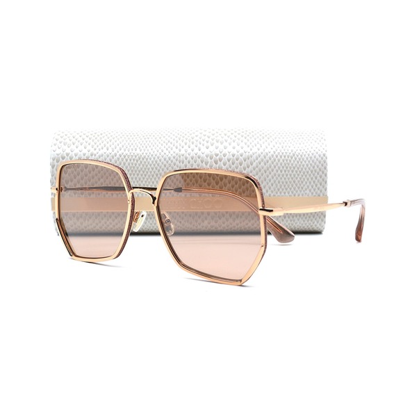 Jimmy Choo Accessories - JIMMY CHOO ALINE/S EYR ROSE GOLD NUDE AUTHENTIC SUNGLASSES